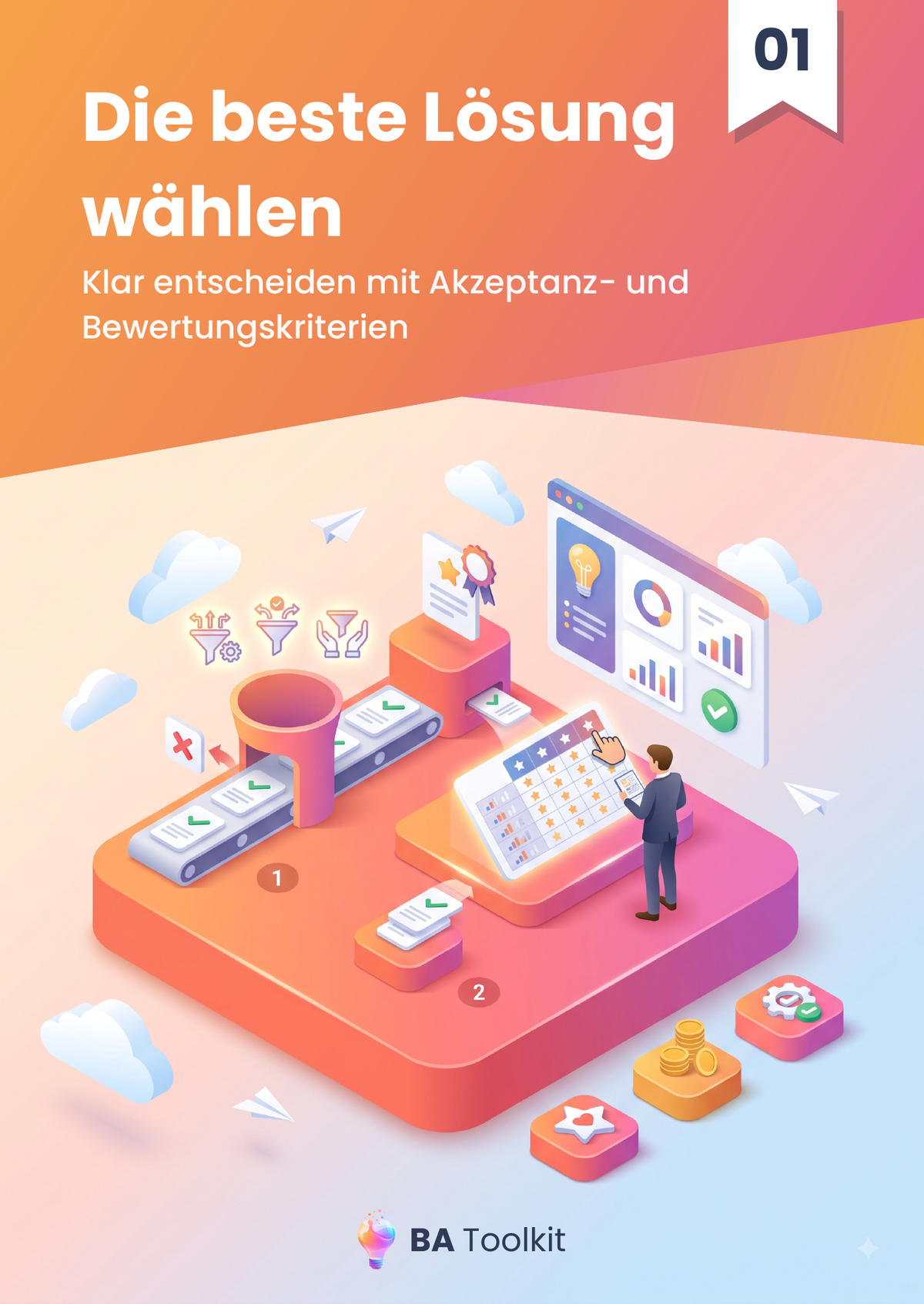 Couverture de l'eBook Critères d’évaluation et d’acceptation — version allemand