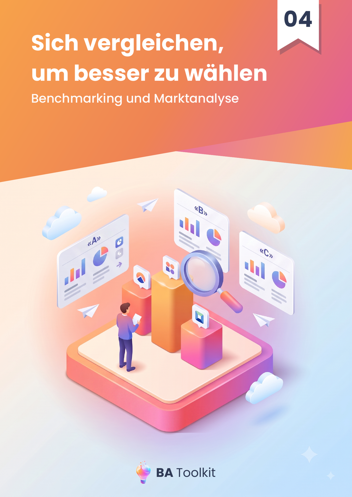 Couverture de l'eBook Benchmarking et analyse du marché — version allemand