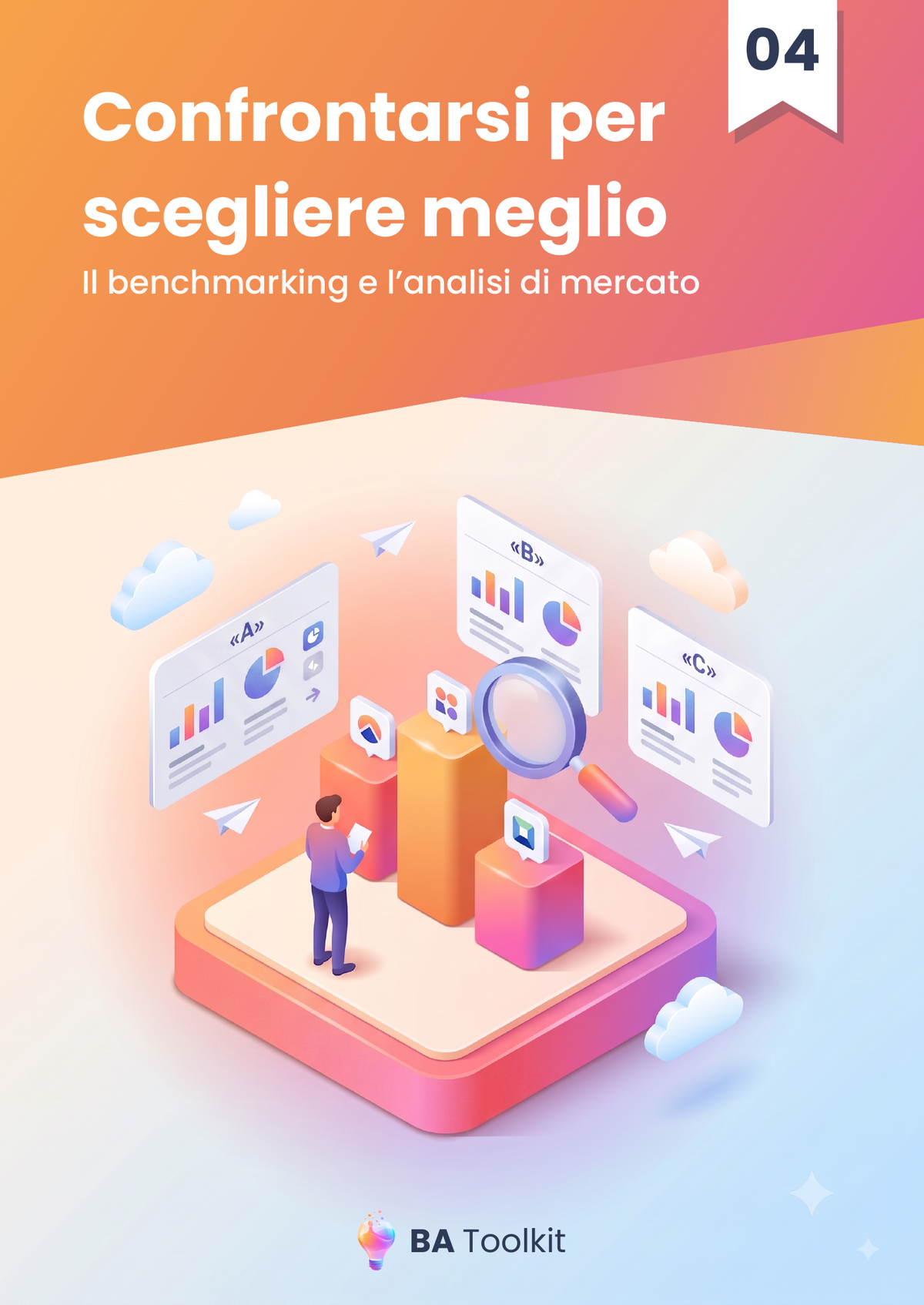 Couverture de l'eBook Benchmarking et analyse du marché — version italien