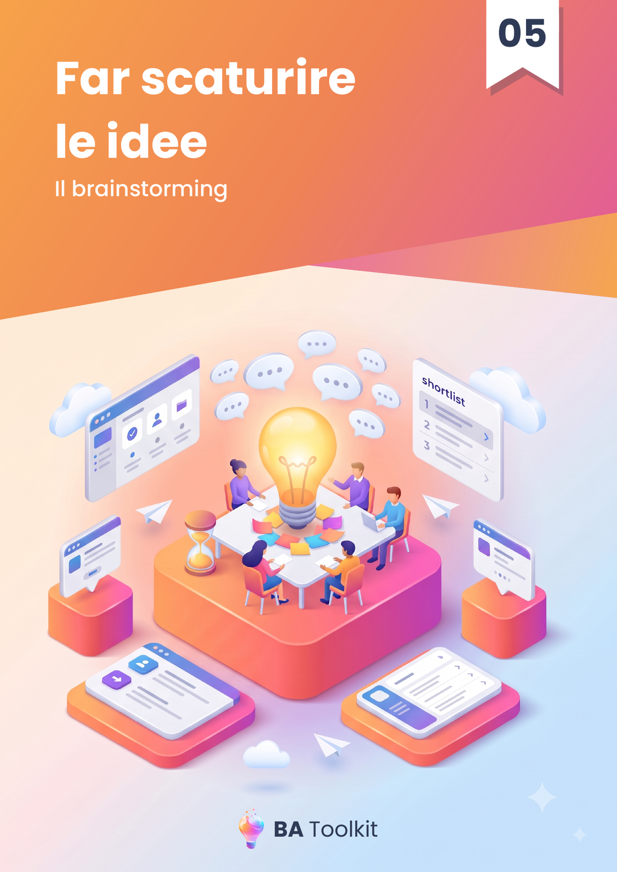 Couverture de l'eBook Brainstorming — version italien