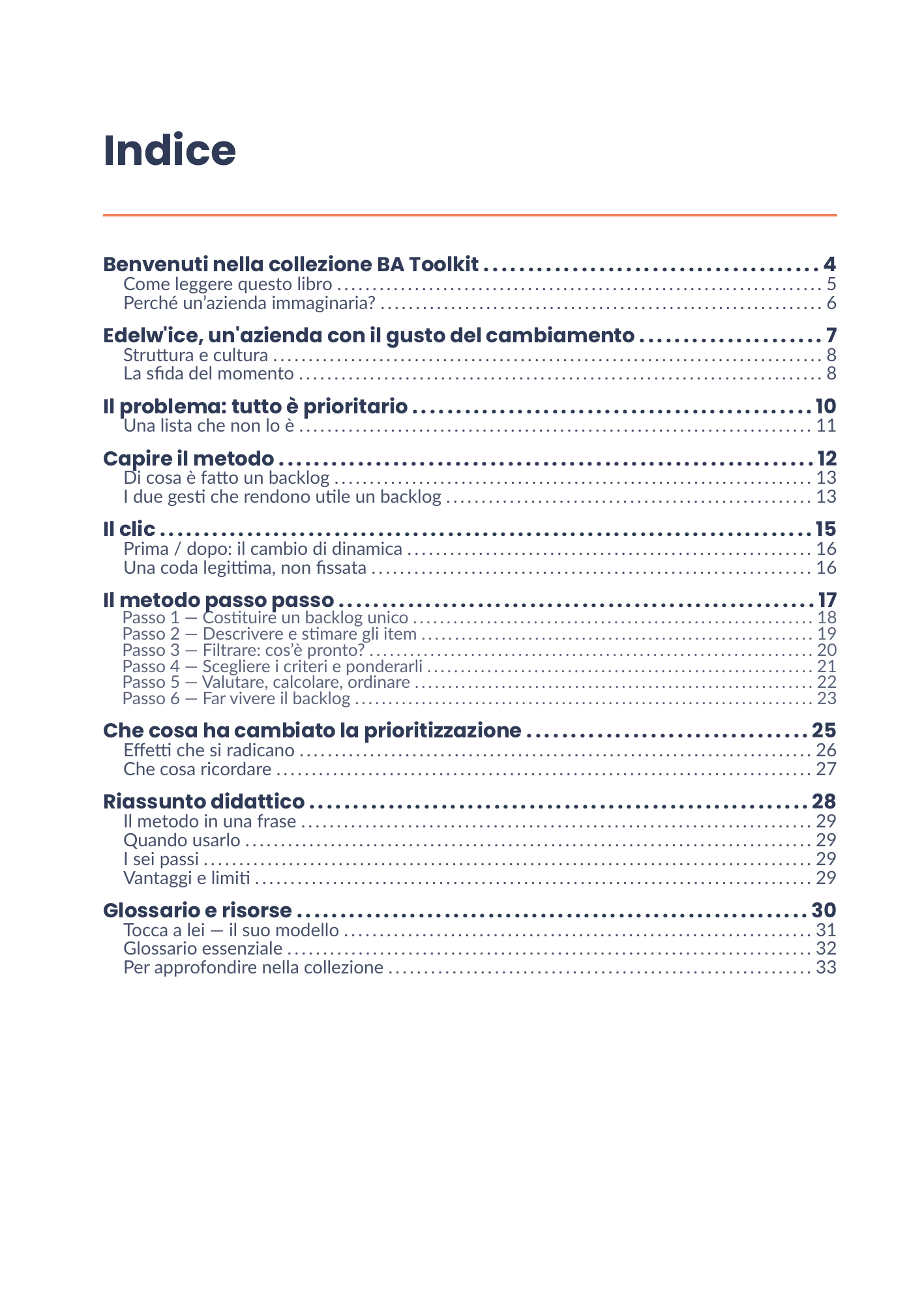 Indice completo dell'eBook 02 - Gestion du Backlog