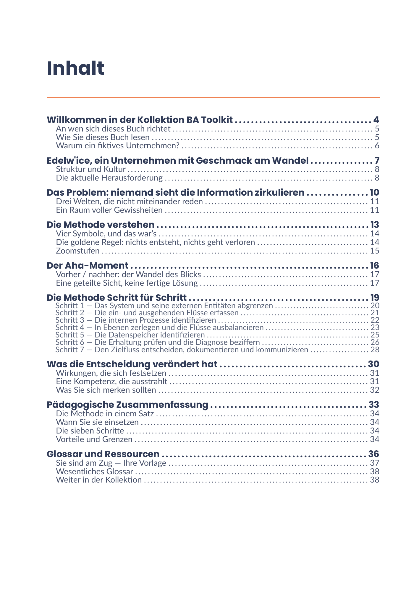 Vollständiges Inhaltsverzeichnis des E-Books 13 - Datenflussdiagramme