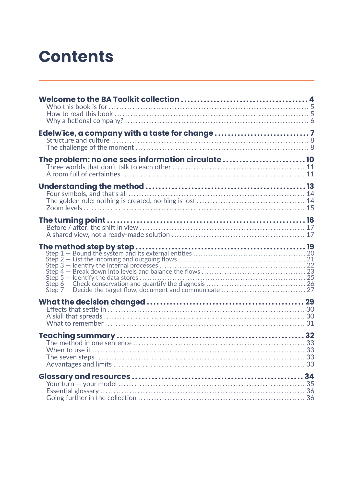 Full table of contents of the eBook 13 - Data Flow Diagrams