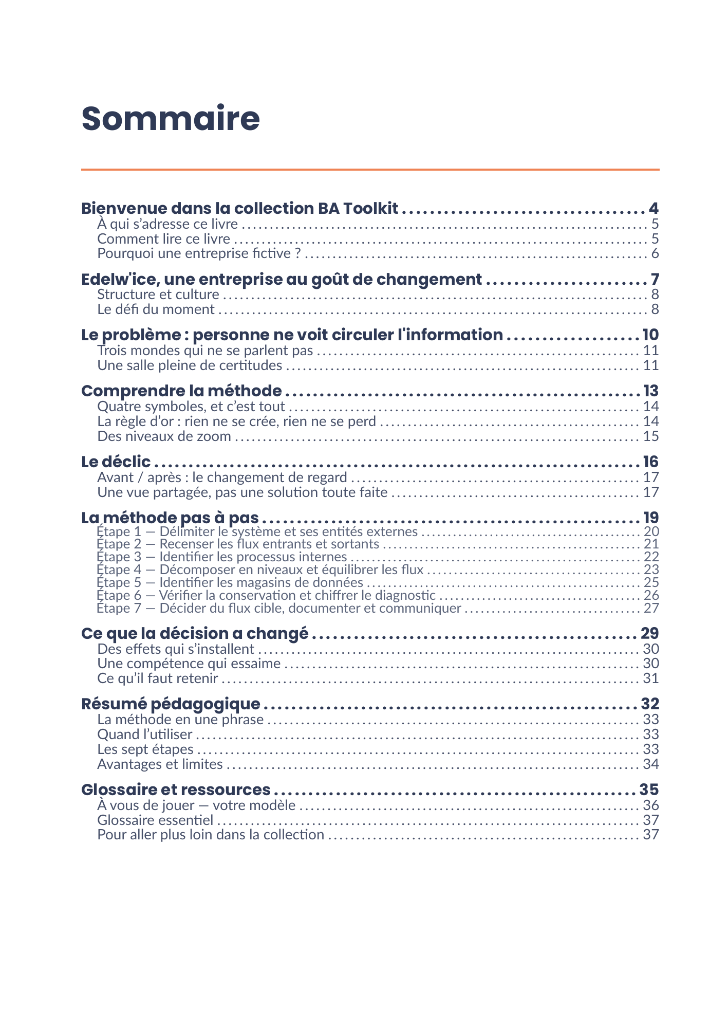 Sommaire complet de l'eBook 13 - Diagrammes de flux de données