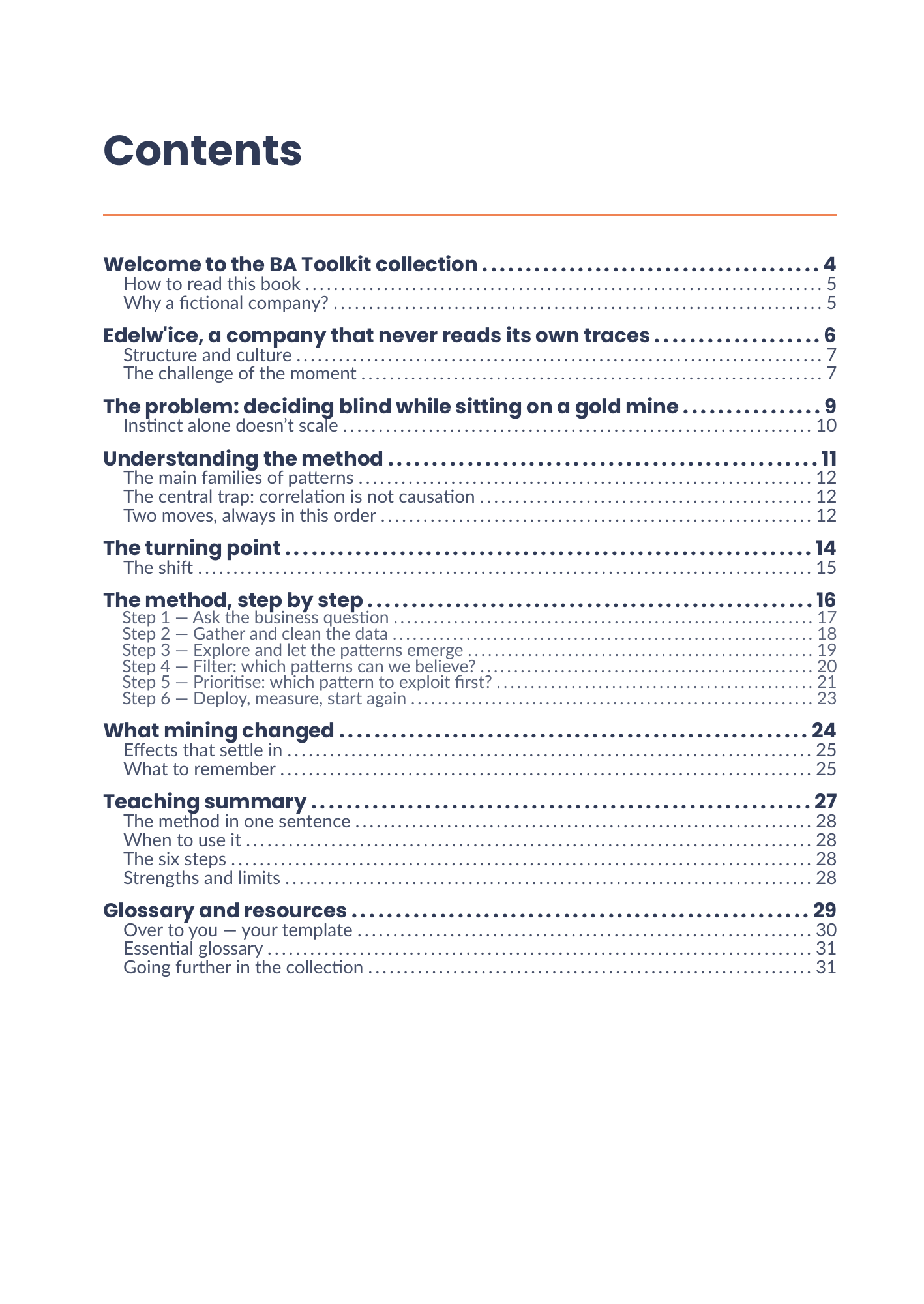 Full table of contents of the eBook 14 - Data Mining