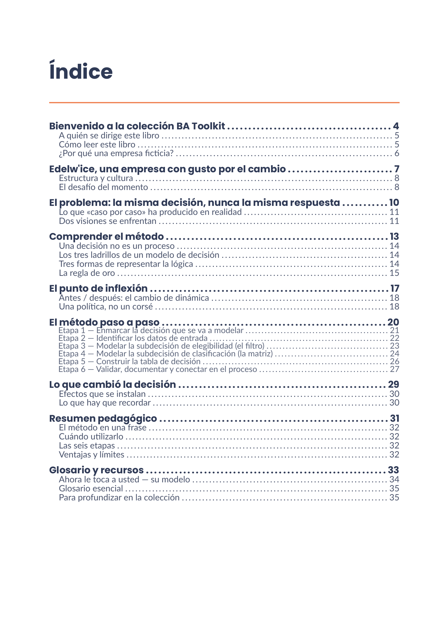 Índice completo del eBook 17 - Modélisation des décisions
