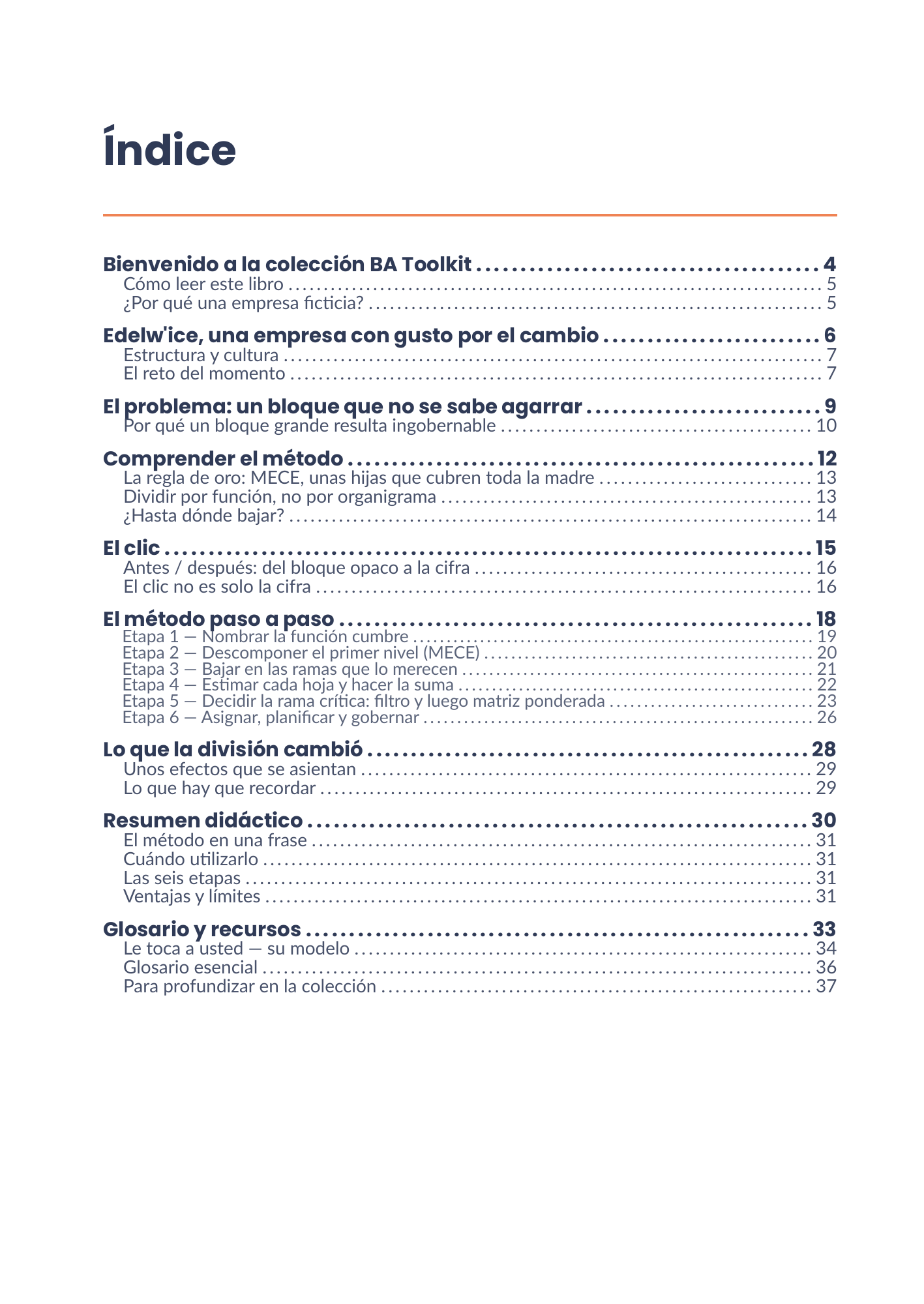 Índice completo del eBook 22 - Décomposition fonctionnelle