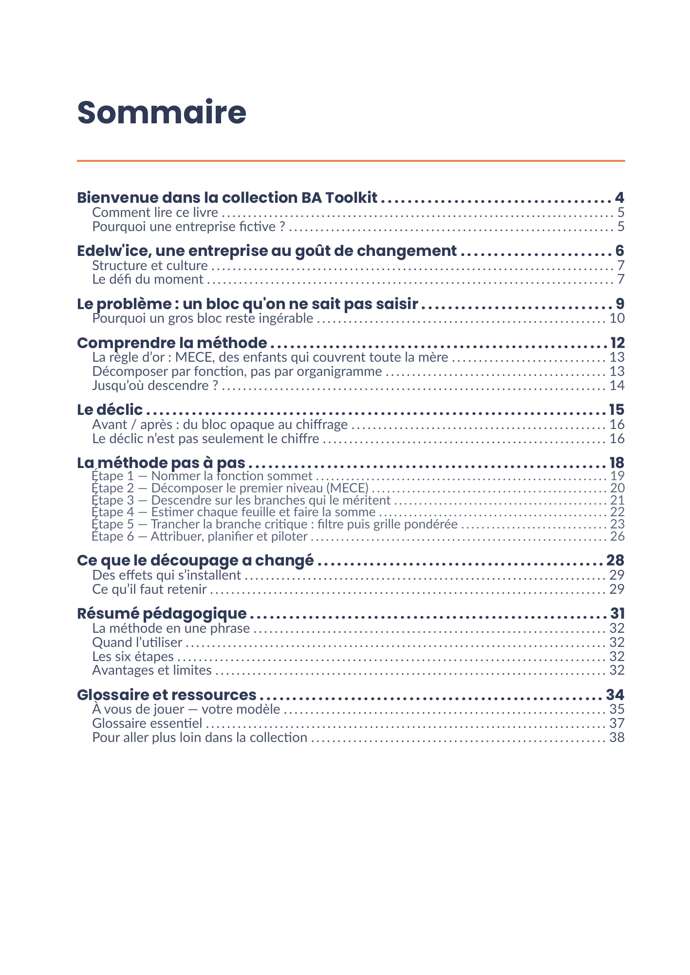 Sommaire complet de l'eBook 22 - Décomposition fonctionnelle