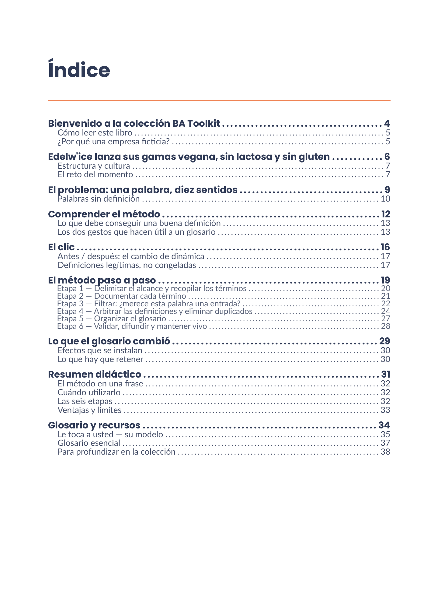 Índice completo del eBook 23 - Glossaire