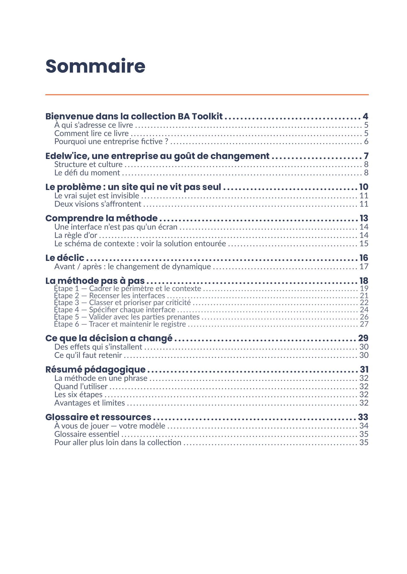 Sommaire complet de l'eBook 24 - Analyse d'interface
