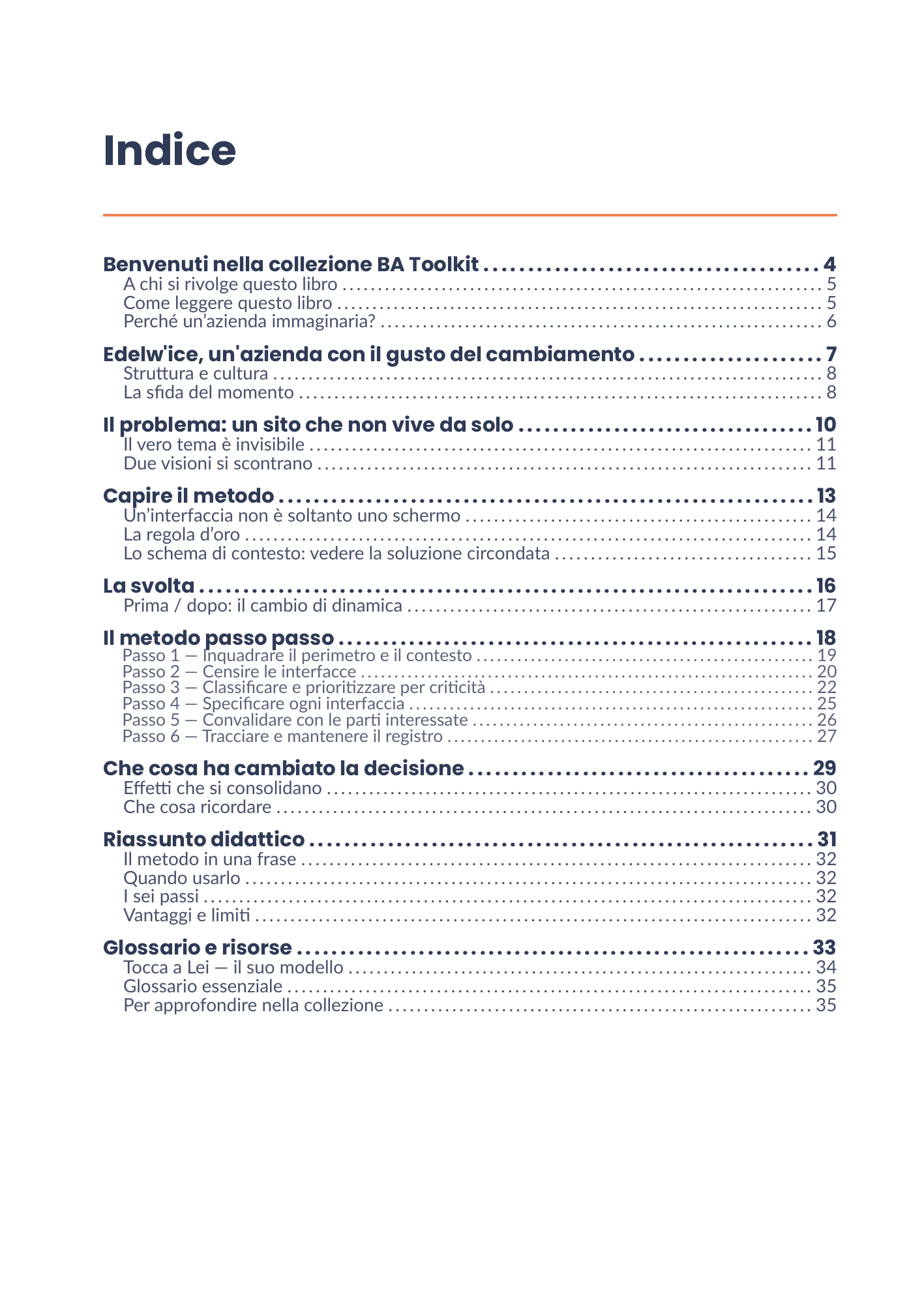 Indice completo dell'eBook 24 - Analyse d'interface