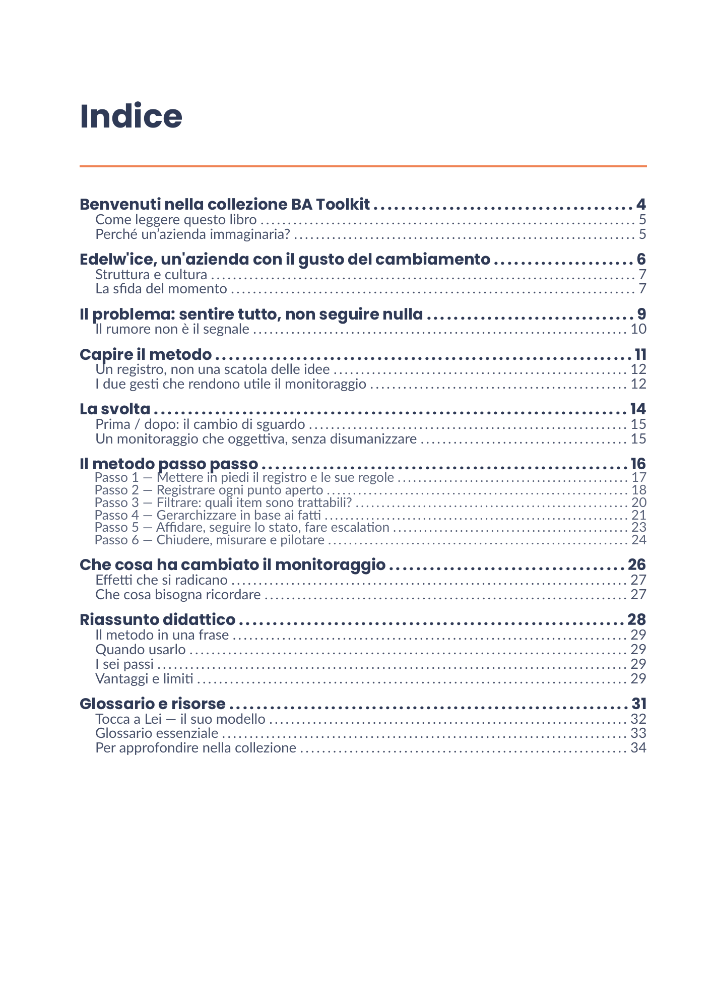 Indice completo dell'eBook 26 - Gestion des points de suivi